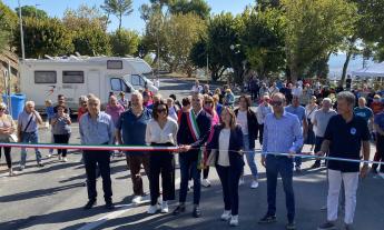 Morrovalle, inaugurata la nuova area camper: "Riconsegnato un luogo alla comunità"