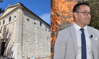 Pieve Torina inaugura la Chiesa di Sant'Agostino, Gentilucci: "Successo sul fronte ricostruzione"