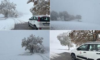 Matelica imbiancata, sindaco Cingolani: "Mezzi spazzaneve già in azione su tutto il territorio"