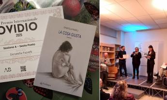 Camerino, Donatella Pazzelli conquista il 6° posto al Premio Letterario Internazionale Ovidio con "La cosa giusta"