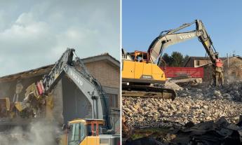 Passo di Treia, addio alla vecchia scuola: ruspe in azione per il nuovo Polo da 9 milioni