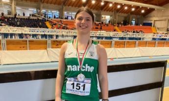 Anita Recchi d’argento nel getto del peso al Trofeo ‘Ai Confini delle Marche’”