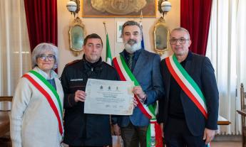 Loro Piceno, 38 anni di servizio: il saluto della comunità al carabiniere Michele De Palma