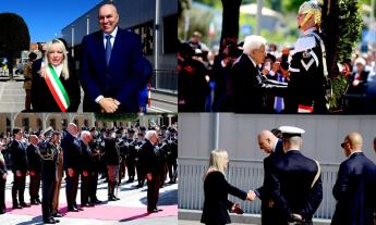 San Severino celebra il 25 aprile: le immagini dell’arrivo di Mattarella (FOTOGALLERY)