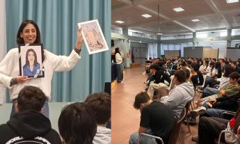 Tolentino, Giorgia Cardinaletti del Tg1 al Lucatelli-Don Bosco: "Studiate, siate curiosi e verificate sempre"