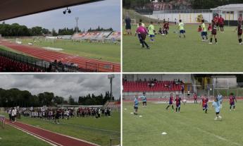 Festa del calcio giovanile all'Helvia Recina: in 300 sul campo di Macerata per la Clementoni Cup