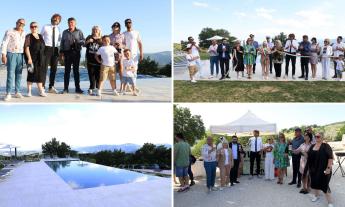 San Severino, l'agriturismo "Le Borgianelle" si allarga: inaugurati piscina e campeggio con la "Iena" Filippo Roma