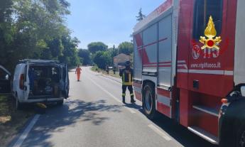 Fuga di gas a Pollenza, intervengono i Vigili del Fuoco: chiusa la Provinciale Rotelli