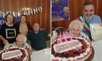 Loro Piceno in festa per i 100 anni di Maria Sorbatti: la sarta che ha "cucito" la storia della sua famiglia