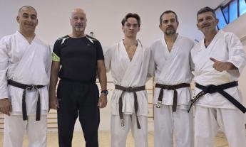 Karate, nuove cinture nere per l'Hachiman Dojo Recanati: Gabriele Giuli e Massimo Sprecacè conquistano il 1° Dan
