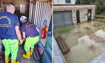 San Severino, bomba d'acqua: prosegue la conta dei danni, idrovore e droni in azione