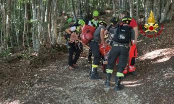 Matelica, si infortuna alla gamba durante un'escursione sul Monte San Vicino: soccorso un uomo