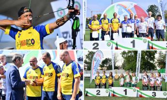 Arcieri del Medio Chienti, è festa tricolore: oro e tre argenti ai Campionati Italiani