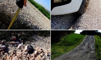 Macerata, contrada Mozzavinci tra buche e crateri. "Siamo solo sette case, per questo non veniamo ascoltati?" (FOTO)