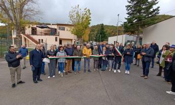 Pieve Torina, c'è il taglio dal nastro: ecco ristorante panoramico e nuova vasca Kneipp
