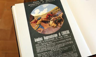 Annuncio cartaceo della Corrida (1923)
