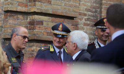 Il Comandante dei Vigili del Fuoco Antonio Giangiobbe, Gravina e il Comandante provinciale dei carabinieri Colonnello Michele Roberti