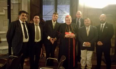 La delegazione tolentinate in cordiale udienza con il Cardinale Raimondo Leo Burke