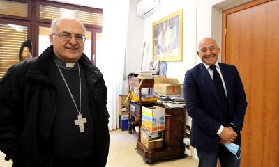 Mons. Massara e il Sindaco Sborgia