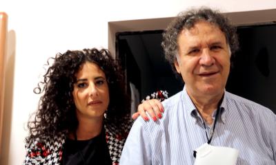 Francesca insieme a suo padre e titolare Valentino Orlandi