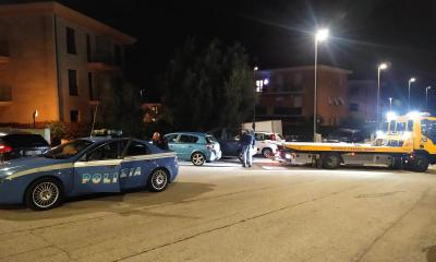 La polizia giunta sul posto