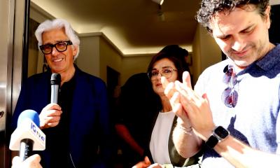 L'arrivo di Sandro Parcaroli in sede