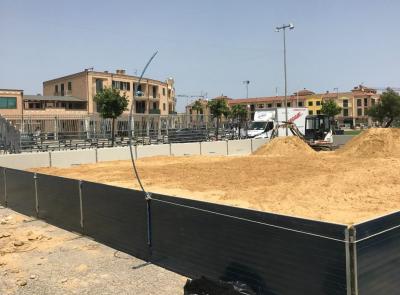 Morrovalle, la spiaggia si trasferisce a Trodica: un campo di sabbia al Parco Pegaso