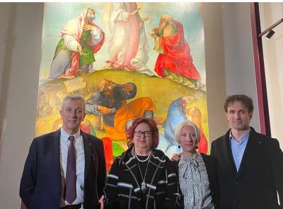 Recanati, nuova luce per la “Trasfigurazione” di Lorenzo Lotto: inaugurato il nuovo allestimento