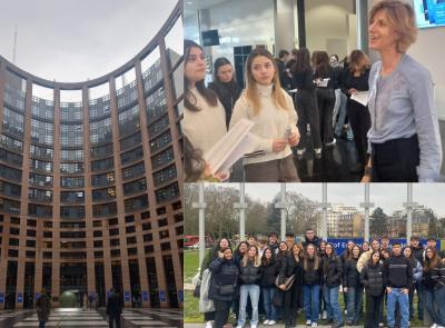 Macerata, il viaggio dell'ITE Gentili: dai banchi di scuola a quelli del Parlamento europeo