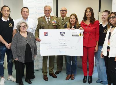 Donati 14 mila euro alla Fondazione Salesi: Cpo ed Esercito Militare al fianco dei piccoli pazienti oncologici