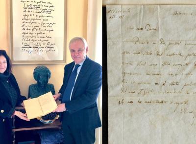 Recanati omaggia il centenario dalla nascita di Paolo Volponi con una lettera autografa di Leopardi