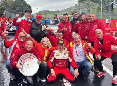 Il civitanovese Giammarco Marzialetti è vicecampione del mondo con la sua Ferrari al Trofeo Pirelli