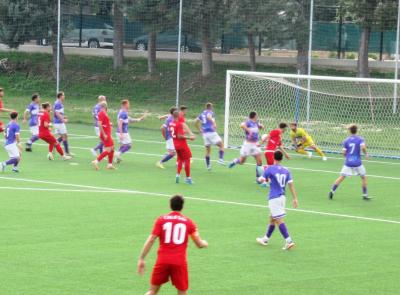 Eccellenza, Alla subito decisivo risponde a Pasqui: finisce 1-1 il derby fra Chiesanuova e Montefano