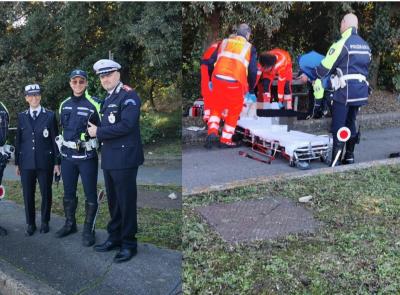 Macerata, donna accusa un malore davanti al cimitero: agente di polizia locale eroe la salva con un massaggio cardiaco