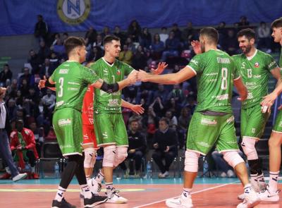 Pallavolo Macerata lotta ma cede in trasferta all'Evolution Green Aversa: 3-0