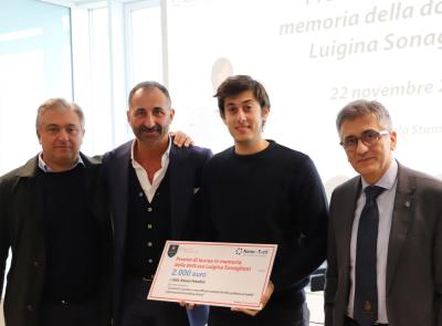 Unicam, premio di laurea in memoria di Luigina Sonaglioni: Alessio Petrellini vince 2mila euro