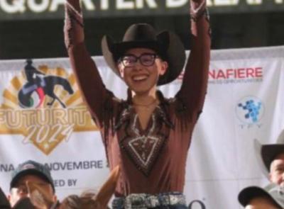 Treia, successo per Francesca Fino al Futurity di Reining: premiata come nuovo talento della monta americana