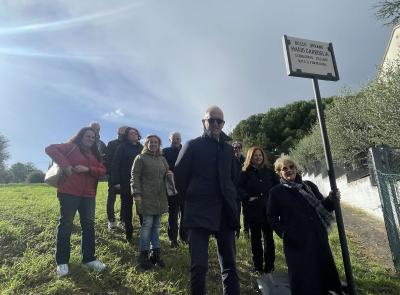 Un angolo verde di Civitanova celebra il grande scenografo Mario Garbuglia