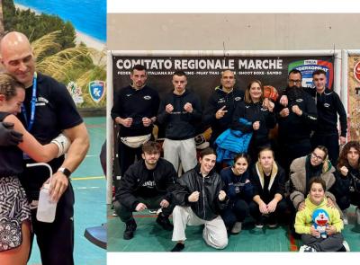 Kickboxing Macerata sugli scudi ai campionati regionali: cinque titoli e un argento