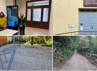 Infrastrutture green a San Severino:  nuova ciclostazione e area di sosta a Ponte Sant'Antonio