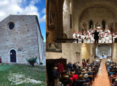 Sarnano, un successo il concerto dei Pueri Cantores all'abbazia di Piobbico