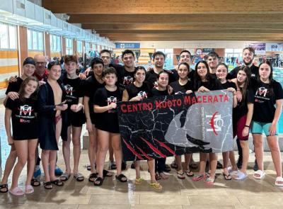 Centro Nuoto Macerata, 5 medaglie a Treviso al blasonato meeting di salvamento: Tommaso Campanella d'oro