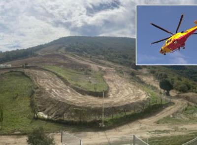 San Severino, brutta caduta al crossodromo: 19enne soccorso in eliambulanza