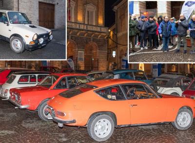 Macerata, 18esima edizione di '240 minuti sotto le stelle': l'A112 Abarth del 1980 sul podio della prima prova