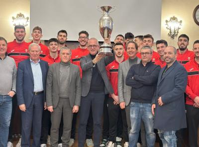 Civitanova, Ciarapica "alza" la Coppa Italia: i campioni della Lube festeggiati in Comune