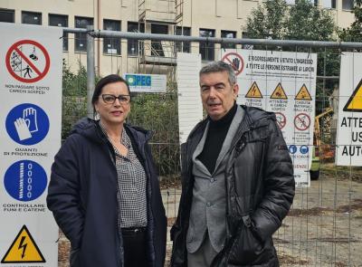 Corridonia, sopralluogo al cantiere della Casa e dell'ospedale di comunità: investimento di oltre 3 milioni