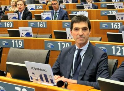 Acquaroli sbarca a Bruxelles: "Qui per rappresentare al meglio le Marche, burocrazia europea complessa"