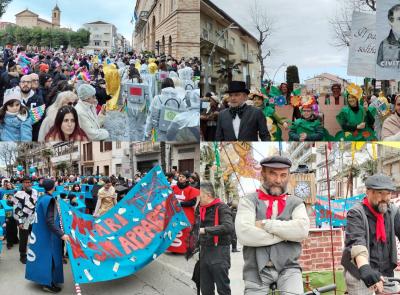 Civitanova, la carica degli oltre 700 in maschera per il Carnevale: pomeriggio di festa e musica