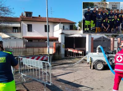 Da Montelupone alla Toscana per aiutare gli alluvionati: la generosità dei giovani volontari della Protezione Civile