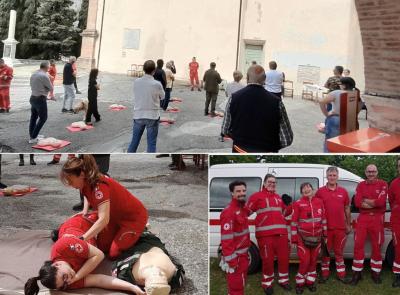 Croce Rossa e Comune di San Severino insieme per un primo soccorso partecipato a Castel San Pietro